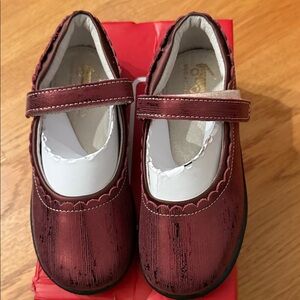 See Kai Run Burgundy Kids Dress Shoes